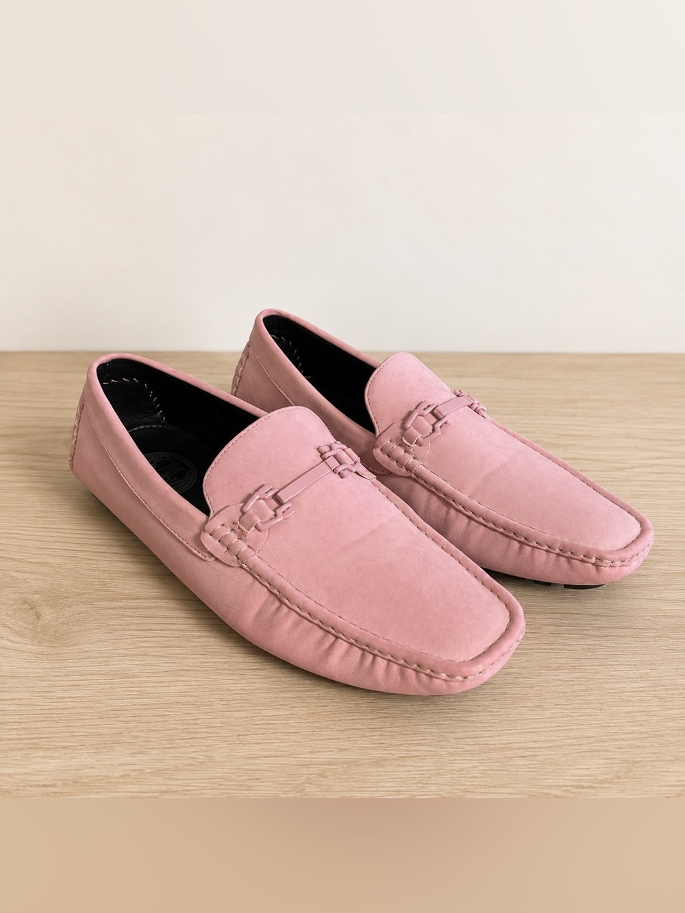 Amali Pink Driving Loafers Men’s 11 Driver Moccasins Slip On Casual Shoes
